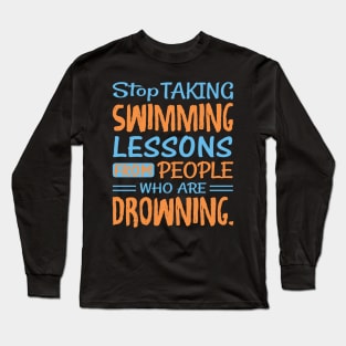 Swimming Lessons Long Sleeve T-Shirt